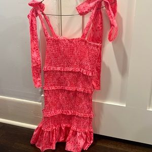 Hot pink summer dress